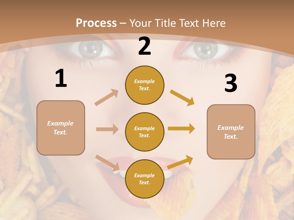 Girl Chip Clean PowerPoint Template