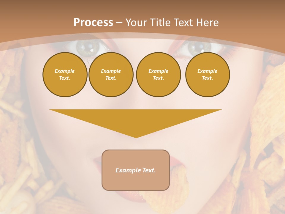 Girl Chip Clean PowerPoint Template