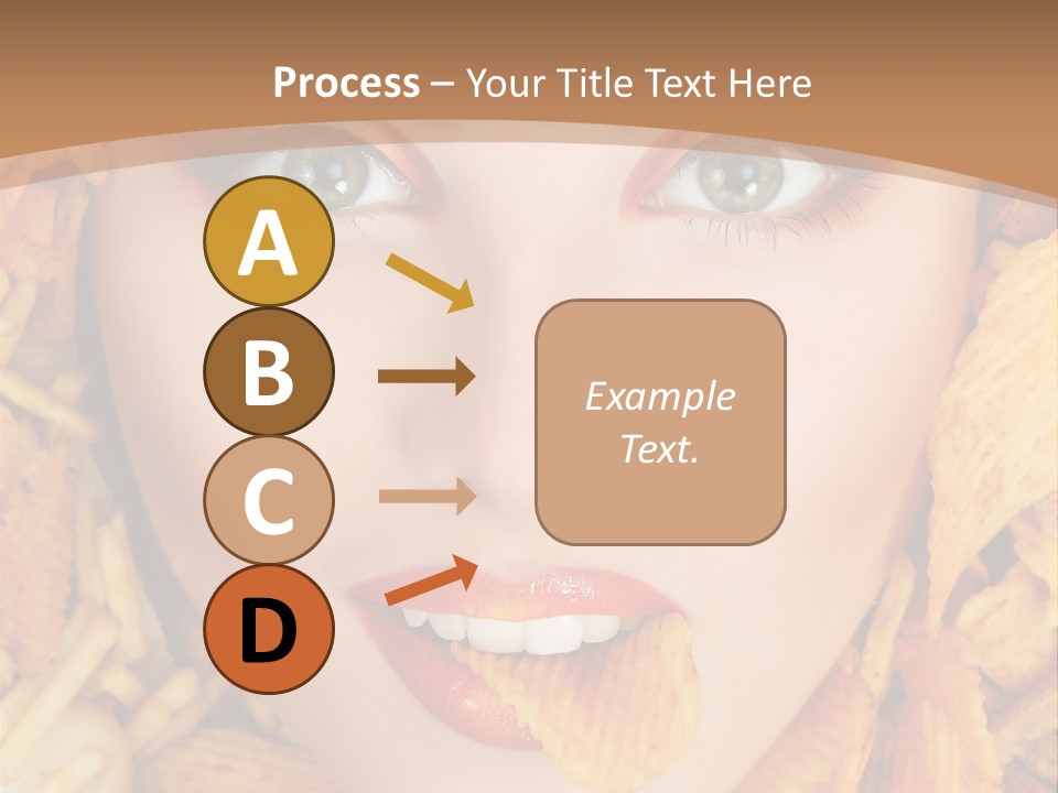 Girl Chip Clean PowerPoint Template