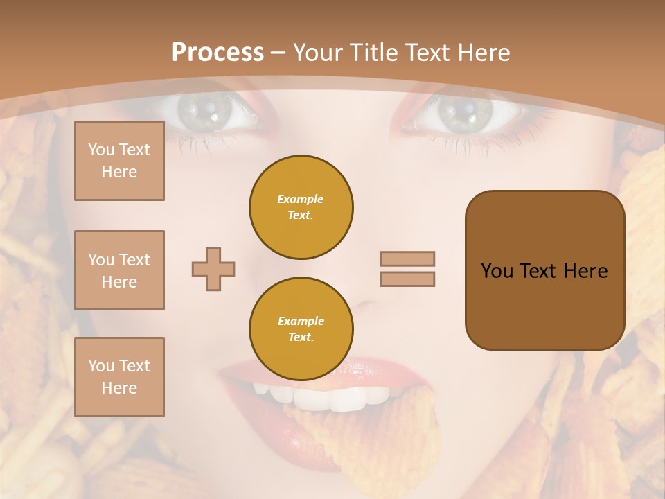 Girl Chip Clean PowerPoint Template