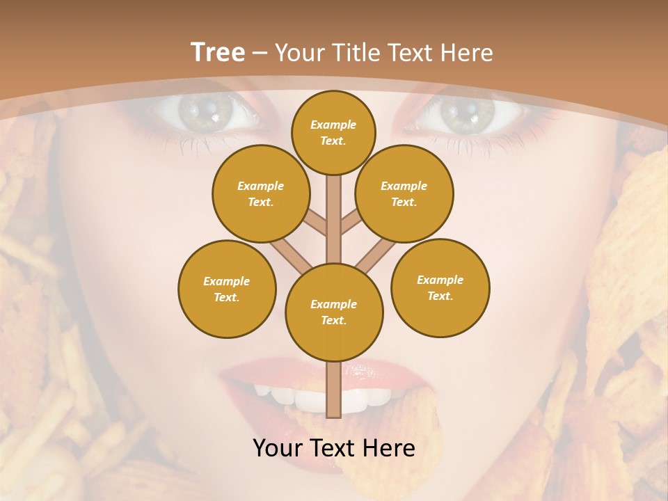 Girl Chip Clean PowerPoint Template