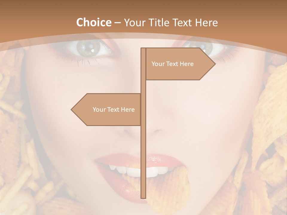 Girl Chip Clean PowerPoint Template