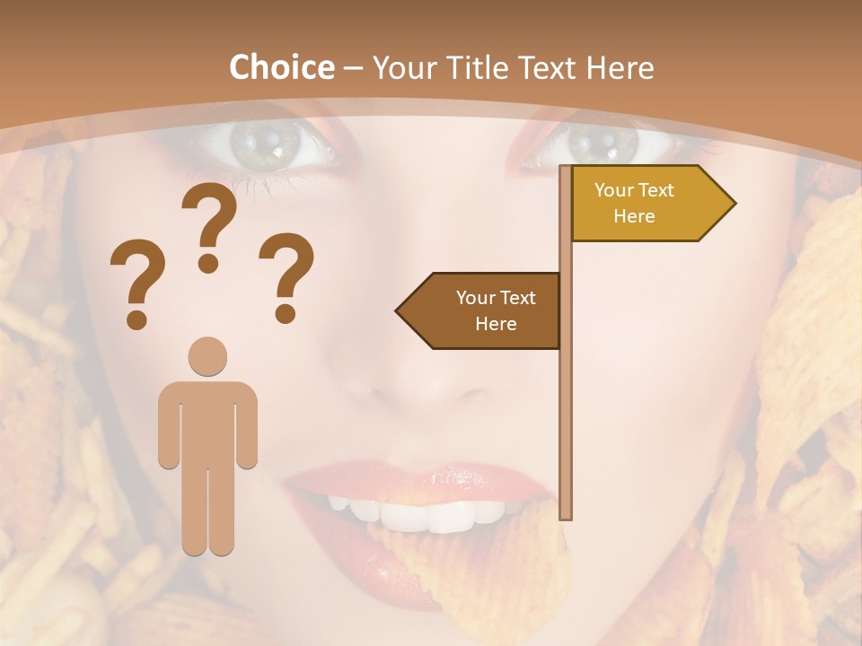 Girl Chip Clean PowerPoint Template