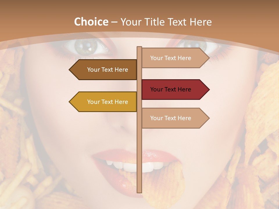 Girl Chip Clean PowerPoint Template