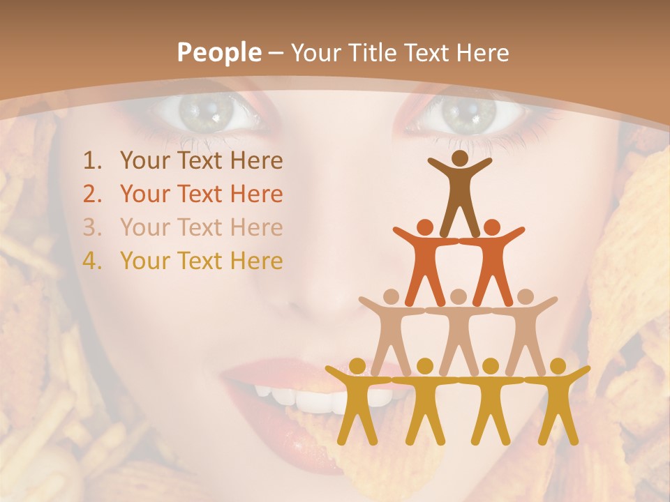 Girl Chip Clean PowerPoint Template