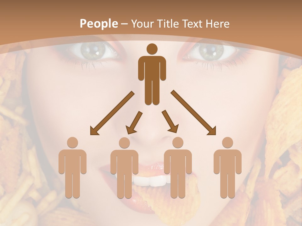 Girl Chip Clean PowerPoint Template