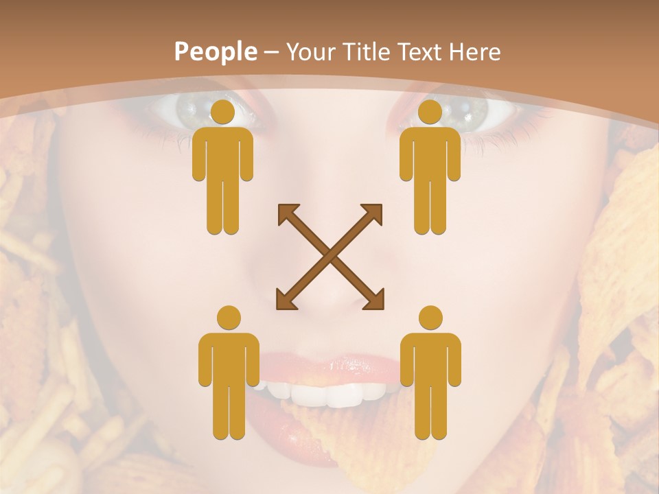 Girl Chip Clean PowerPoint Template