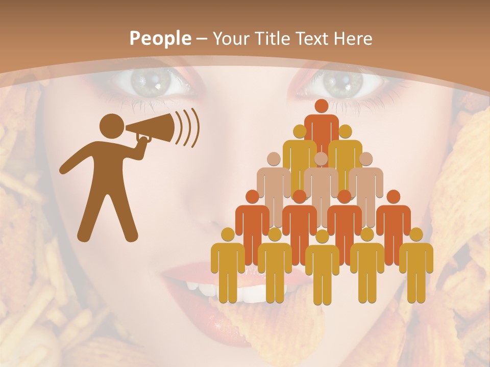 Girl Chip Clean PowerPoint Template