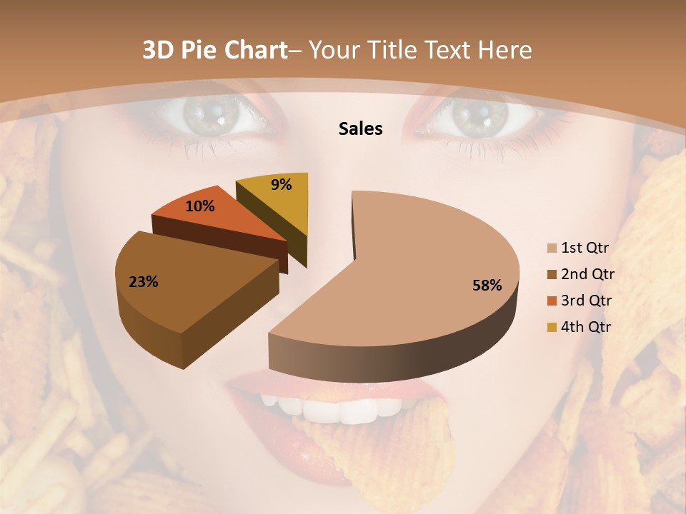 Girl Chip Clean PowerPoint Template