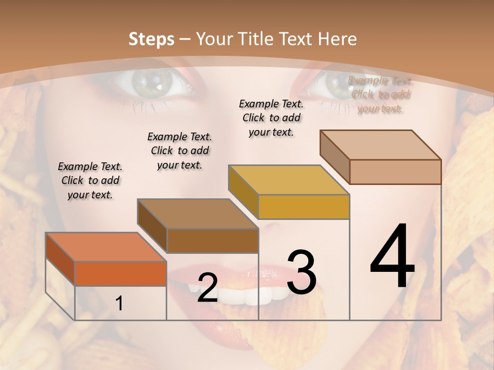 Girl Chip Clean PowerPoint Template