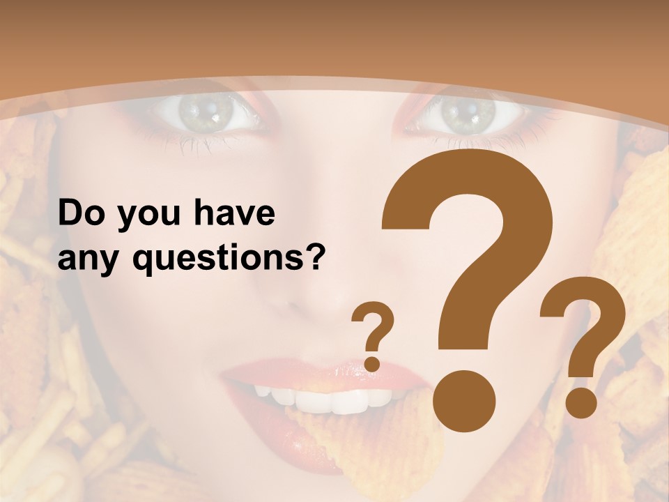 Girl Chip Clean PowerPoint Template