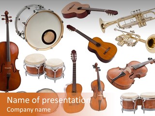 Melody Instruments Sound PowerPoint Template