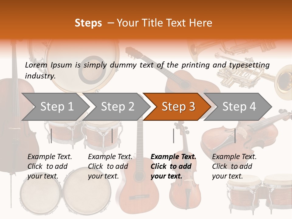 Melody Instruments Sound PowerPoint Template