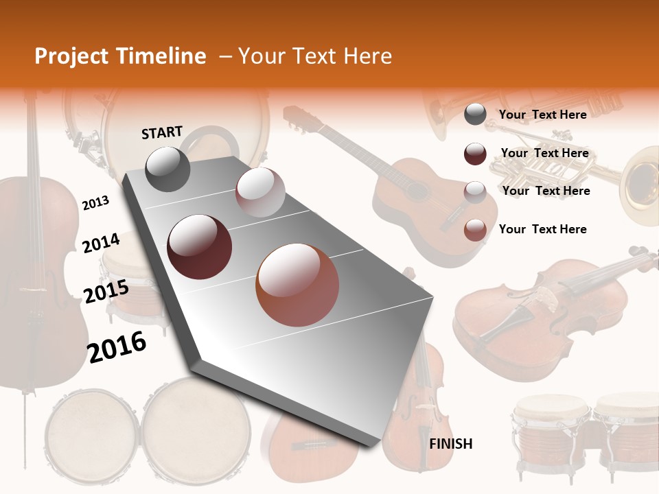 Melody Instruments Sound PowerPoint Template