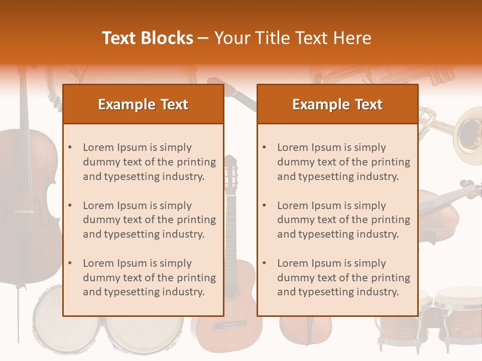 Melody Instruments Sound PowerPoint Template