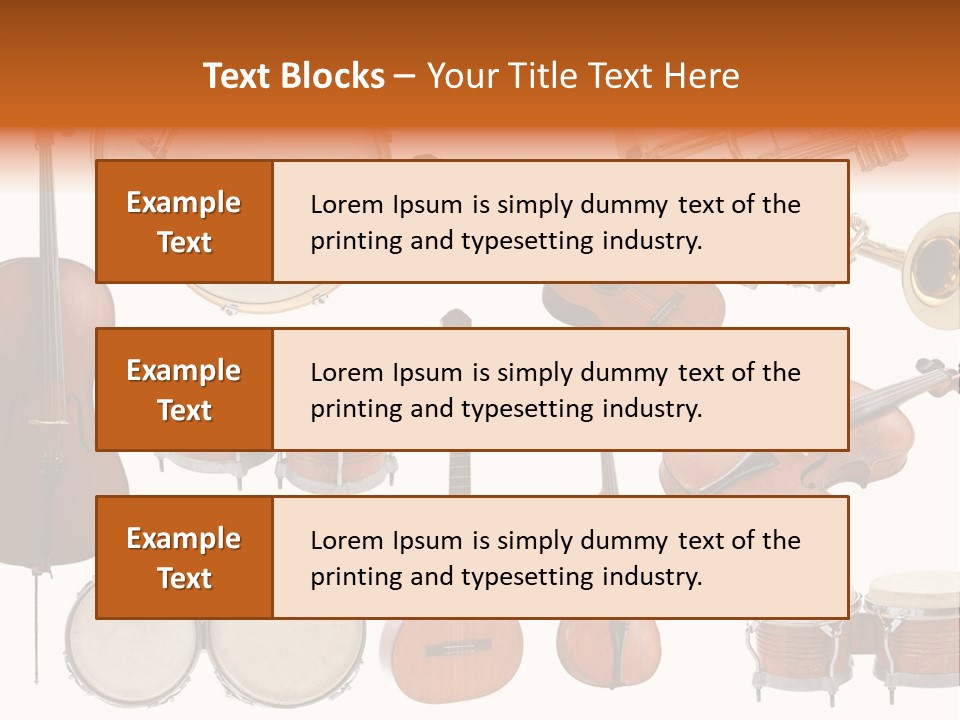 Melody Instruments Sound PowerPoint Template
