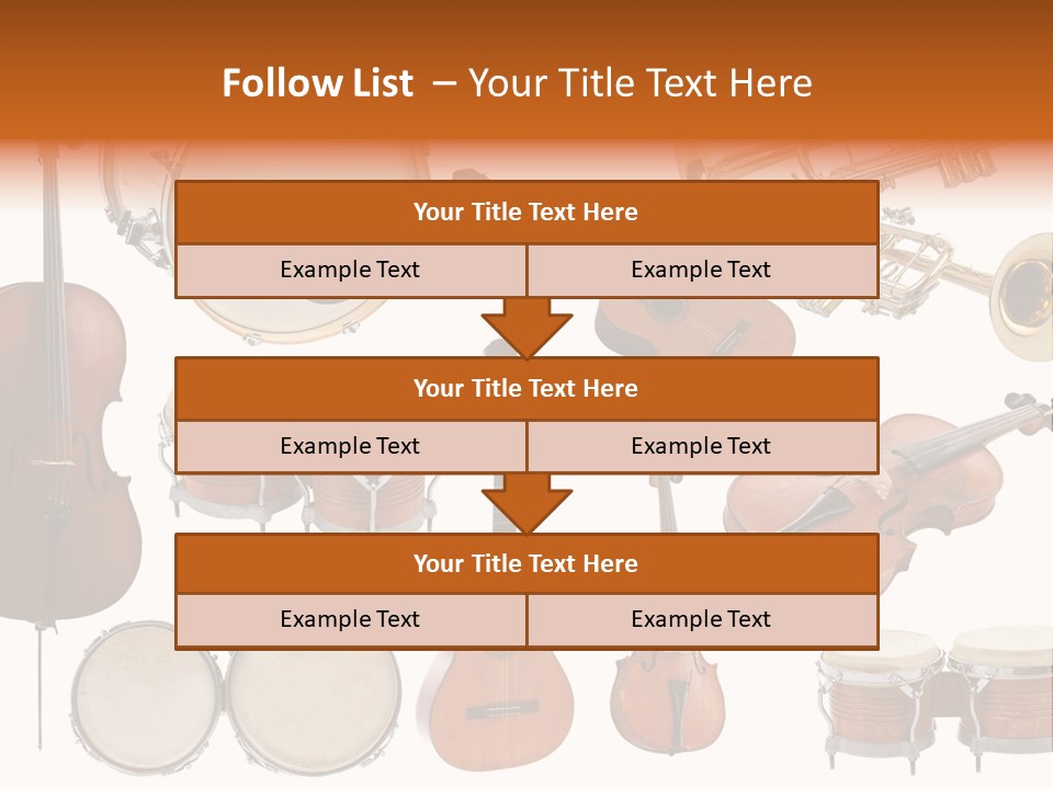 Melody Instruments Sound PowerPoint Template