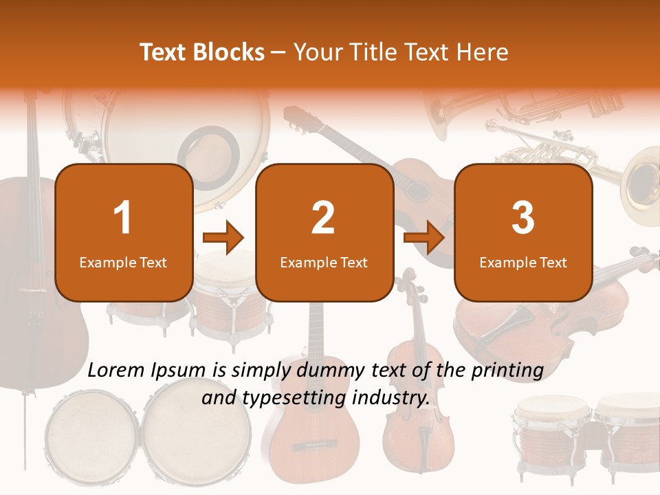 Melody Instruments Sound PowerPoint Template