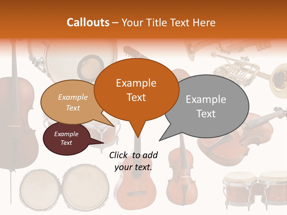 Melody Instruments Sound PowerPoint Template