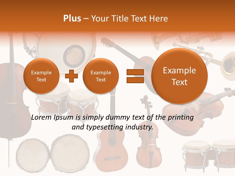 Melody Instruments Sound PowerPoint Template