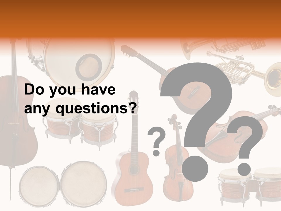 Melody Instruments Sound PowerPoint Template