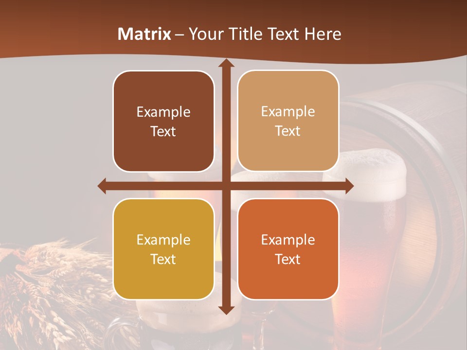 Hops Beer Barrel PowerPoint Template