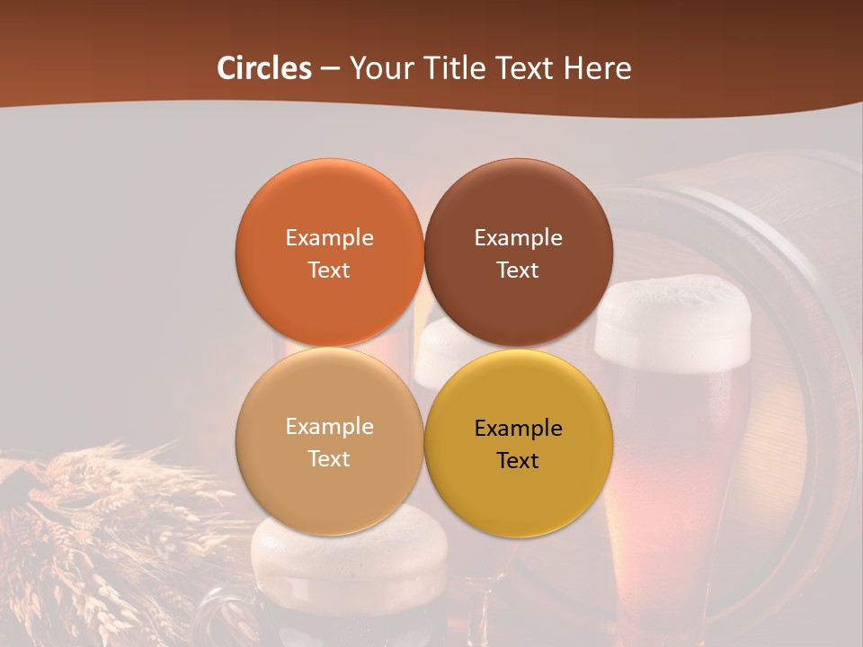 Hops Beer Barrel PowerPoint Template