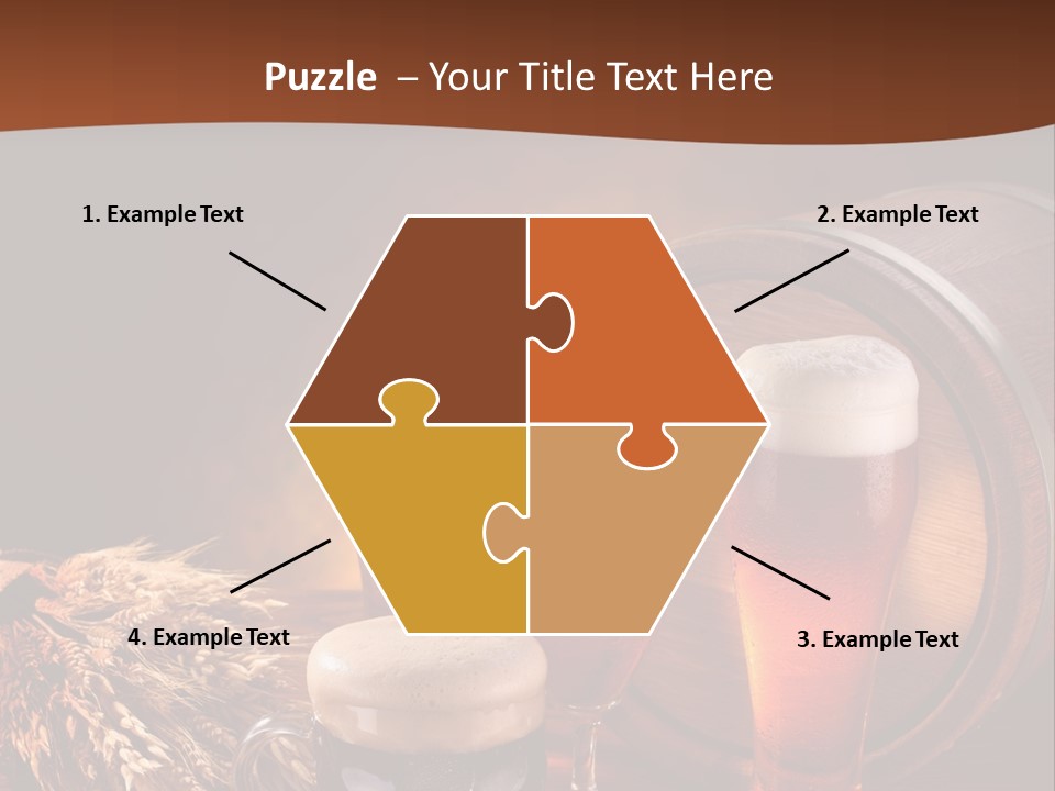 Hops Beer Barrel PowerPoint Template