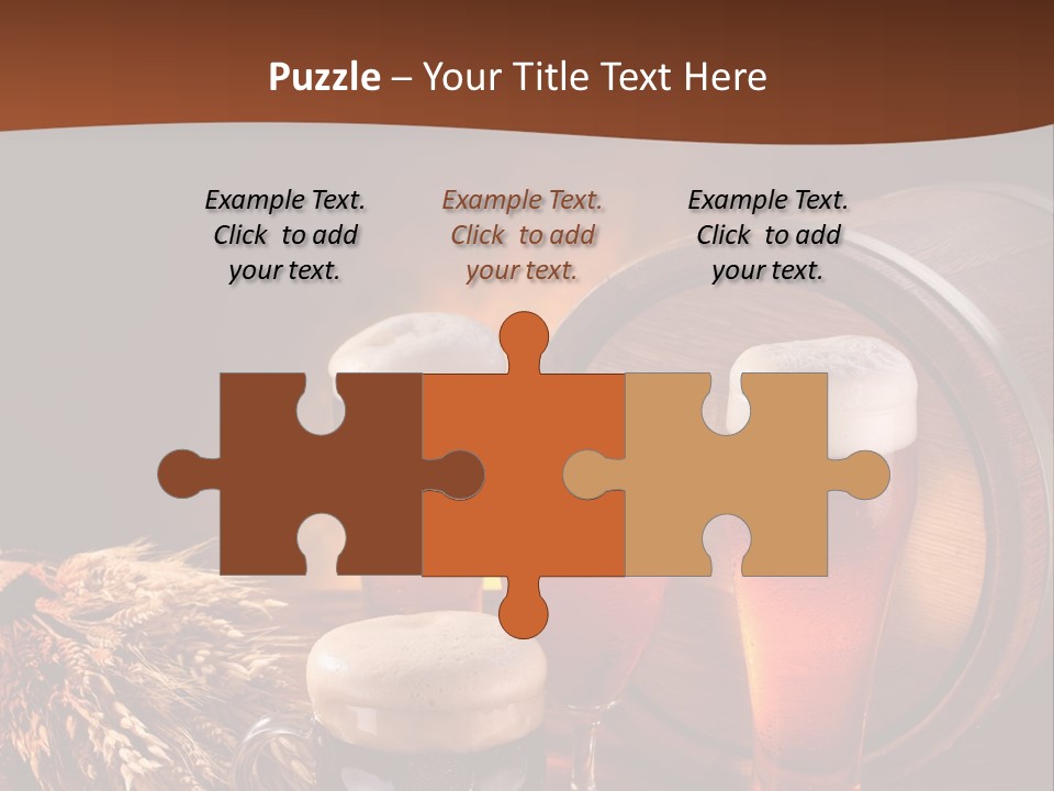 Hops Beer Barrel PowerPoint Template