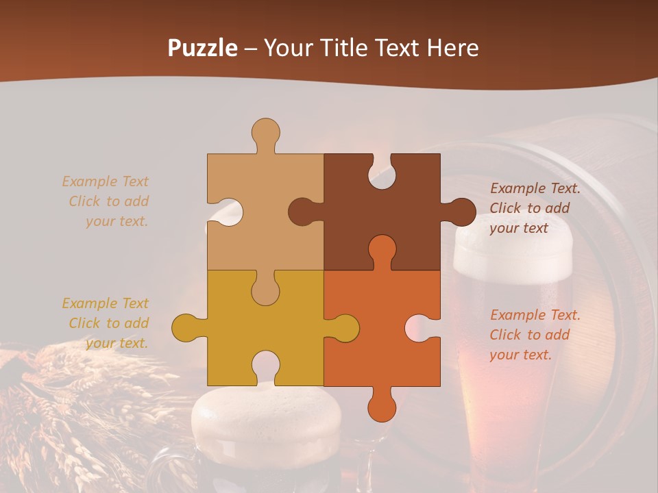 Hops Beer Barrel PowerPoint Template