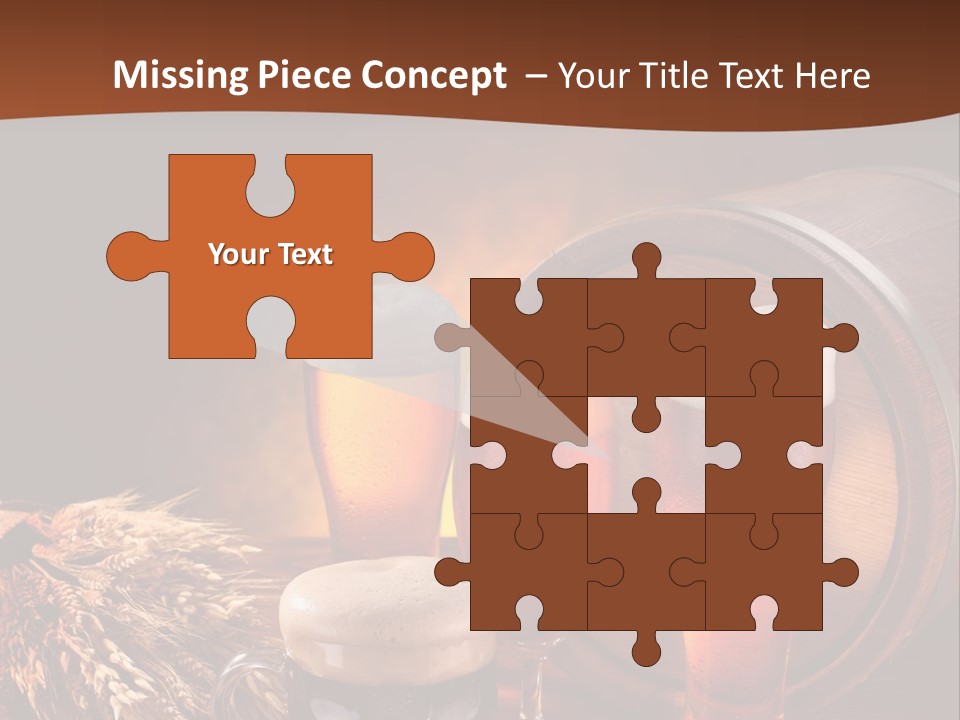 Hops Beer Barrel PowerPoint Template