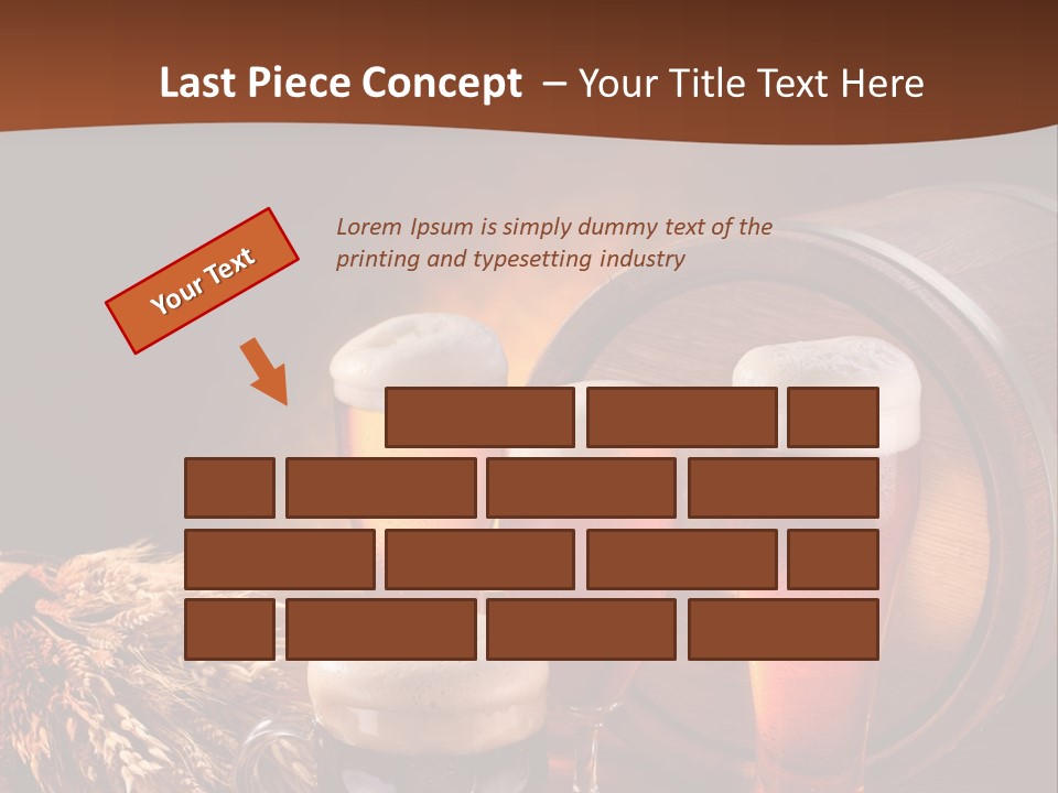 Hops Beer Barrel PowerPoint Template