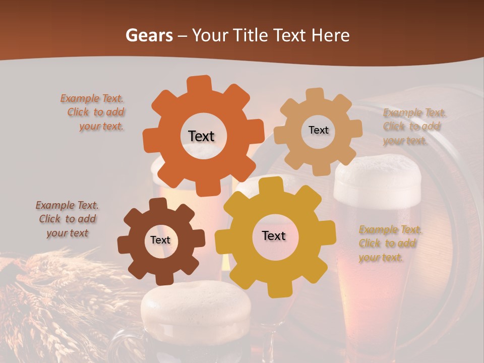 Hops Beer Barrel PowerPoint Template