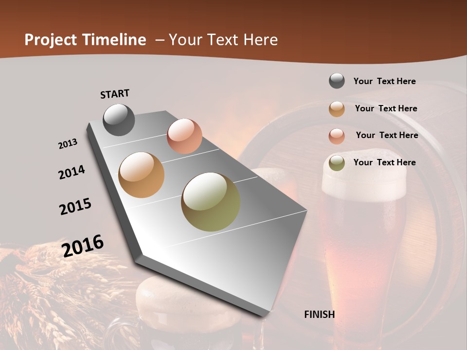 Hops Beer Barrel PowerPoint Template