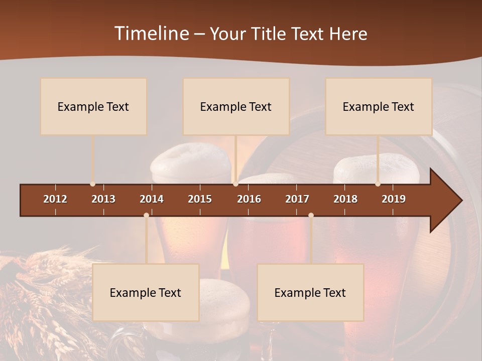Hops Beer Barrel PowerPoint Template