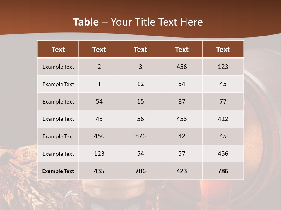 Hops Beer Barrel PowerPoint Template