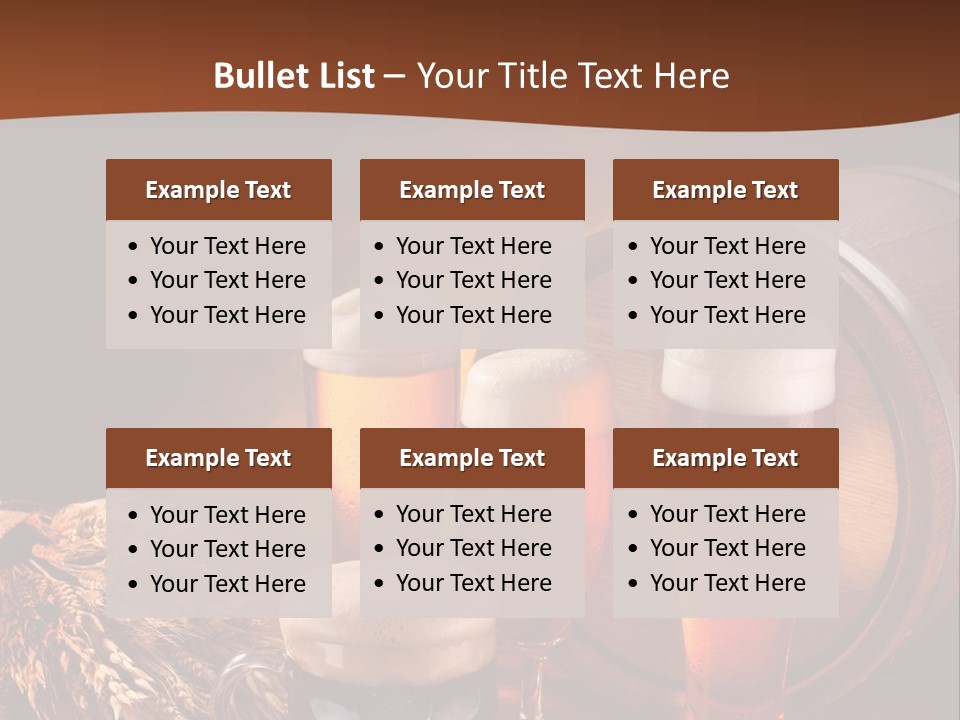 Hops Beer Barrel PowerPoint Template