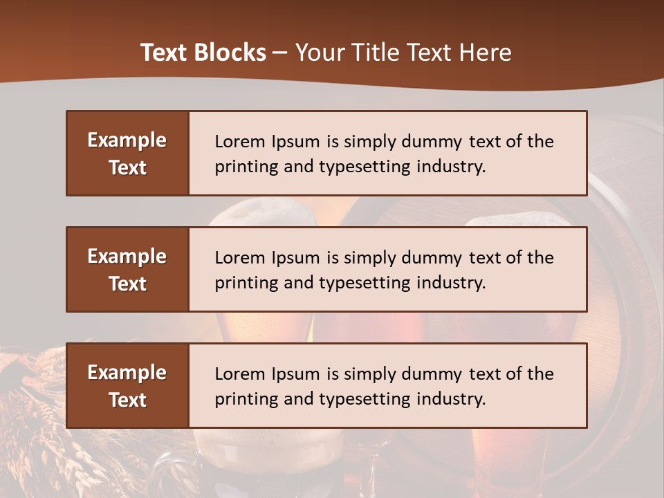 Hops Beer Barrel PowerPoint Template
