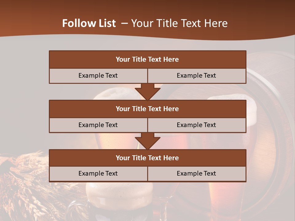 Hops Beer Barrel PowerPoint Template