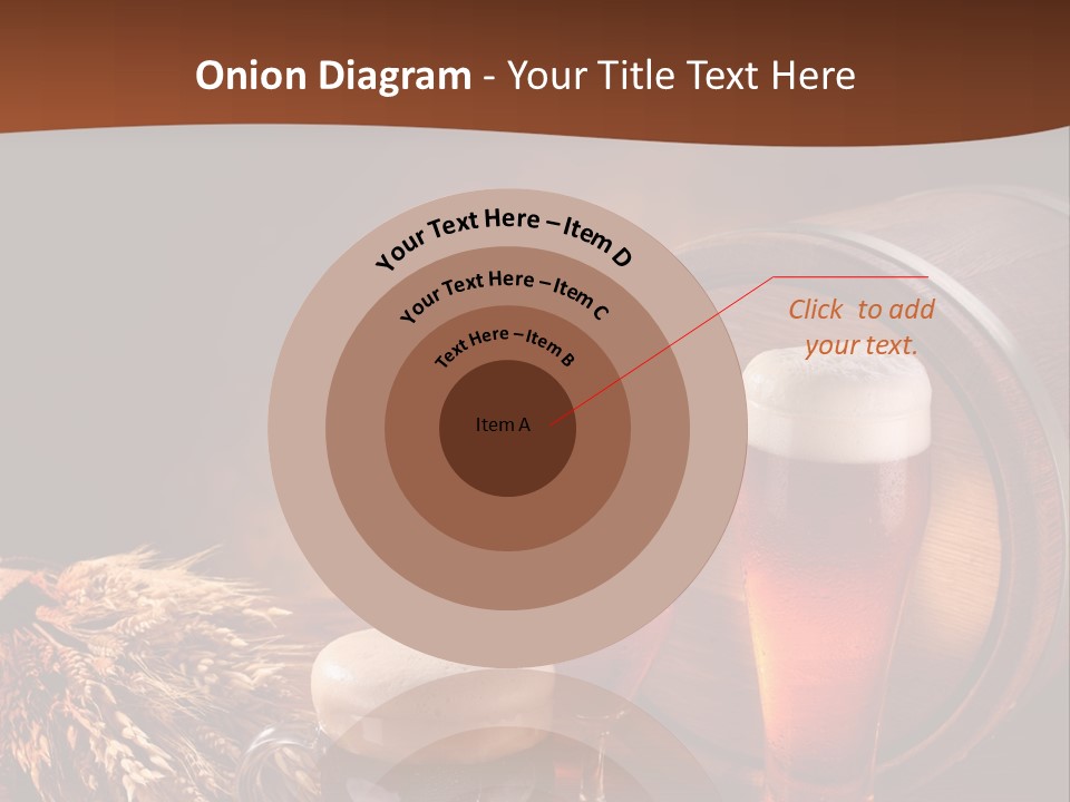 Hops Beer Barrel PowerPoint Template
