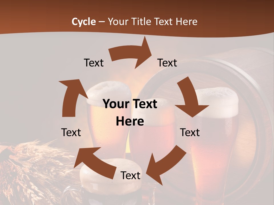 Hops Beer Barrel PowerPoint Template