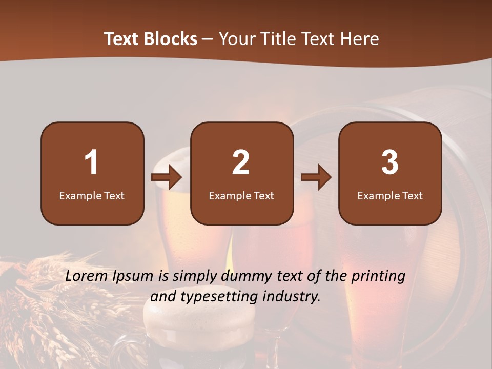 Hops Beer Barrel PowerPoint Template