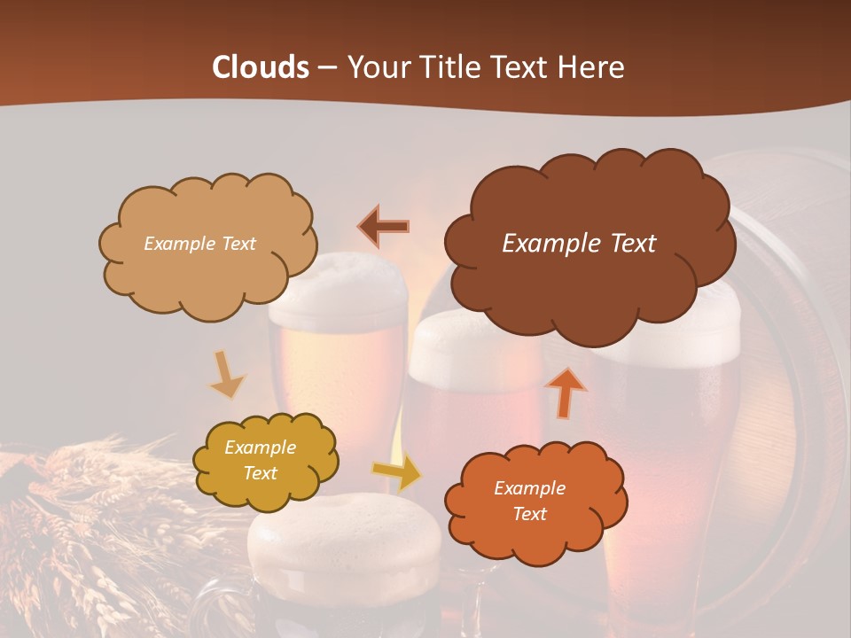 Hops Beer Barrel PowerPoint Template