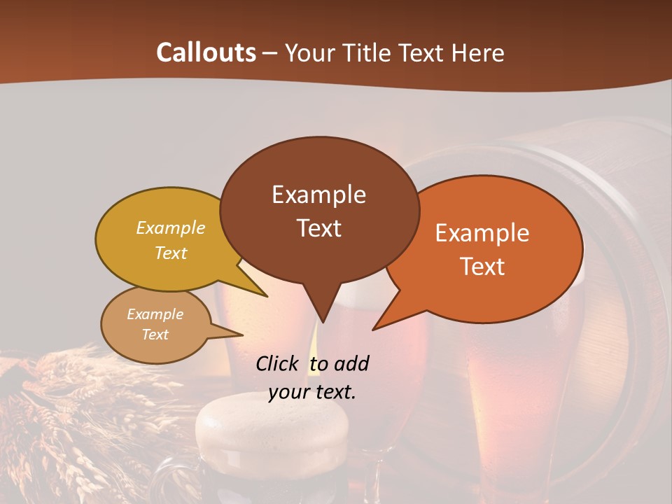 Hops Beer Barrel PowerPoint Template