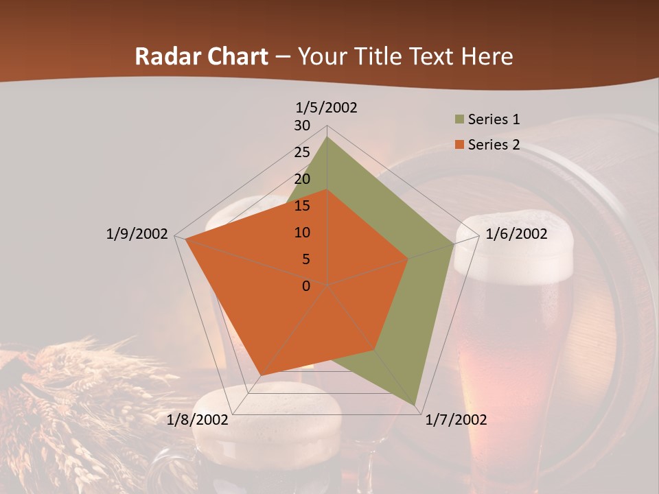 Hops Beer Barrel PowerPoint Template