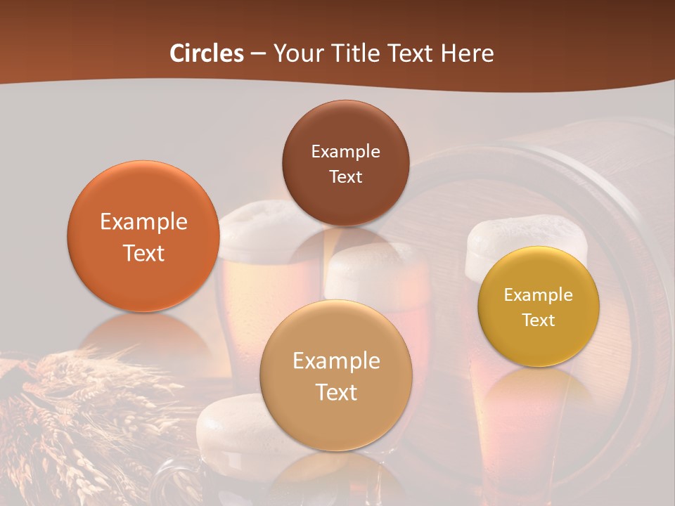 Hops Beer Barrel PowerPoint Template