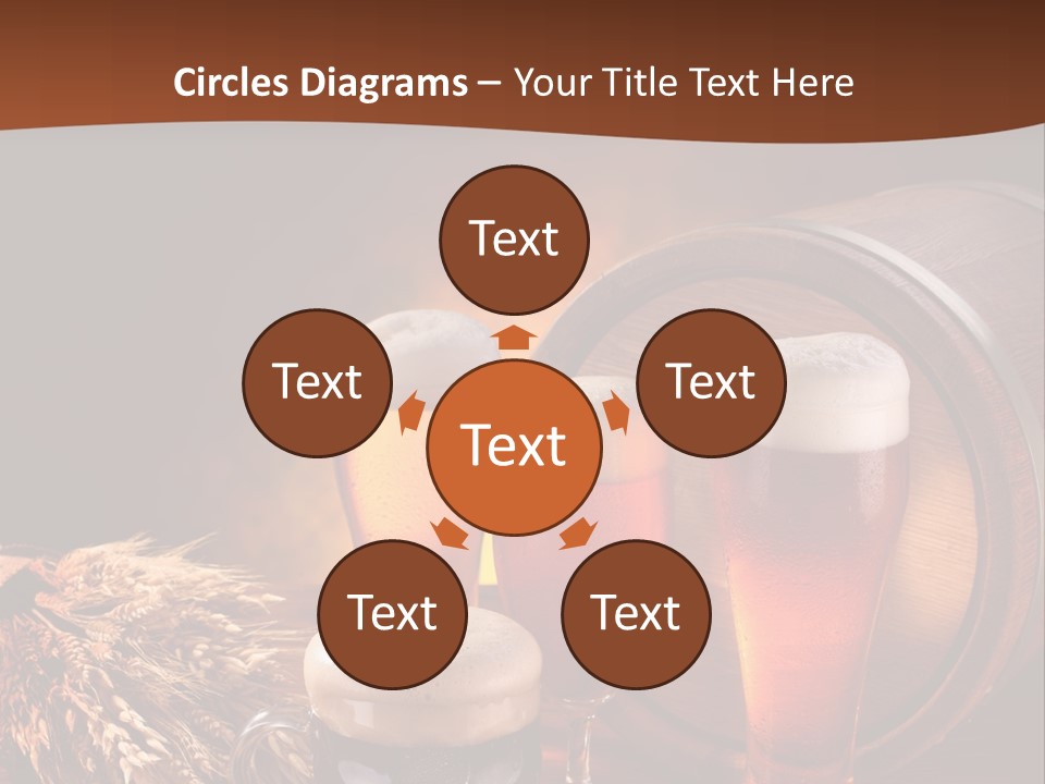 Hops Beer Barrel PowerPoint Template