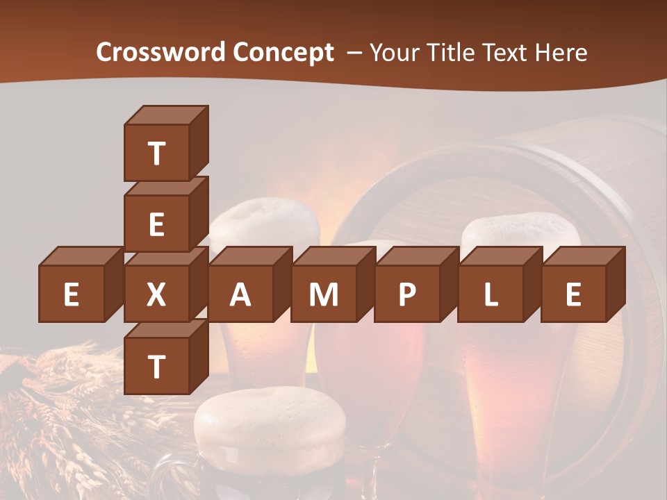 Hops Beer Barrel PowerPoint Template