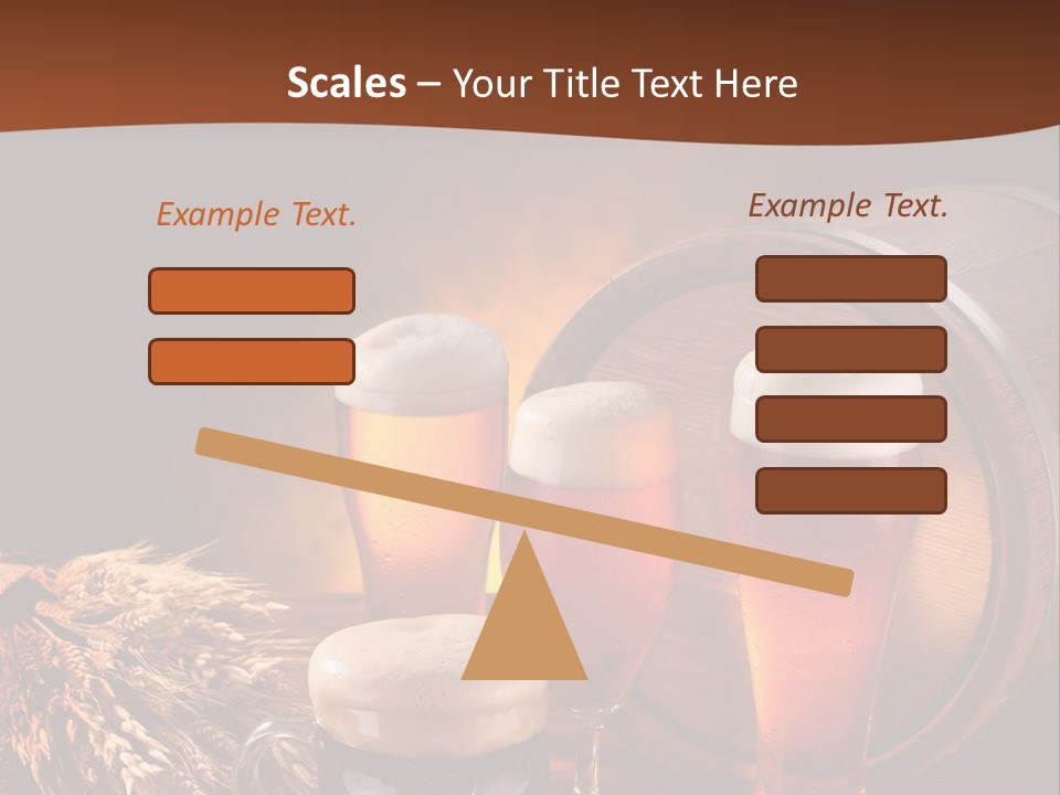 Hops Beer Barrel PowerPoint Template
