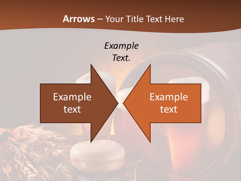 Hops Beer Barrel PowerPoint Template